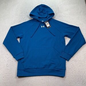 Under Armour Rival Fleece Hoodie Men's Size Small Blue 1379757 NWT